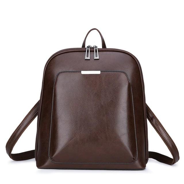 Klassisk Rygsæk med Dobbelt Lynlås - Elegant Design