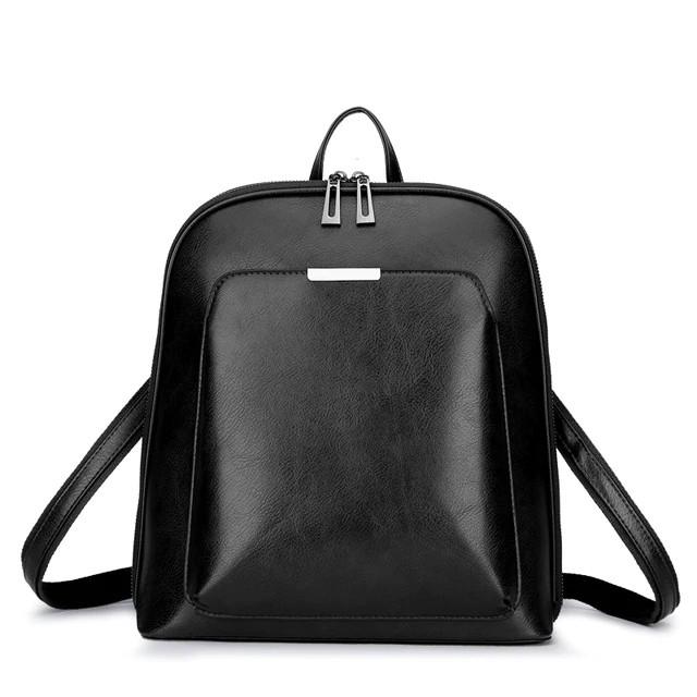 Klassisk Rygsæk med Dobbelt Lynlås - Elegant Design