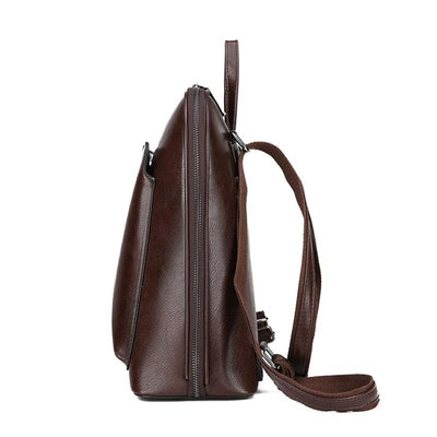 Klassisk Rygsæk med Dobbelt Lynlås - Elegant Design
