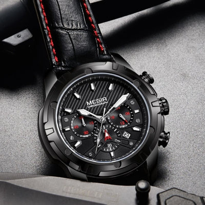 Luksus Militær Chronograf Sportsur
