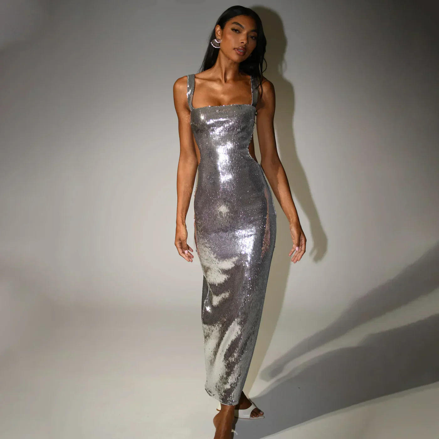 Emilia | Gallakjole Glitrende Maxi Kjole Dress