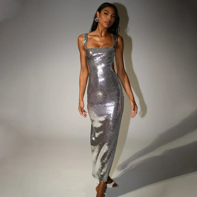 Emilia | Gallakjole Glitrende Maxi Kjole Dress