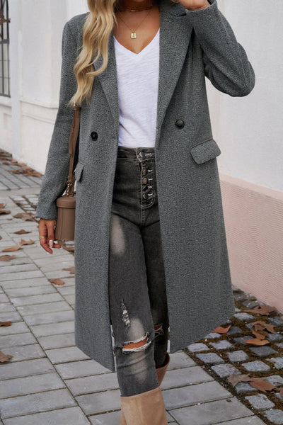 Elegant Blazer Dame Jakke med Knapper