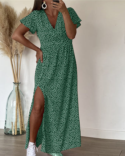 Eva™ | Maxi-jurk met speelse stippenprint – Zomerfavoriet