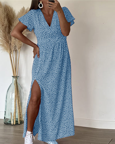 Eva™ | Maxi-jurk met speelse stippenprint – Zomerfavoriet