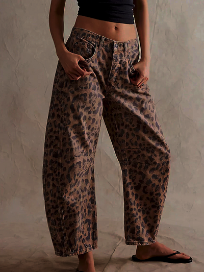 Zillah – Wide Leg Barrel Denim Jeans | High Waist Bukser Dame