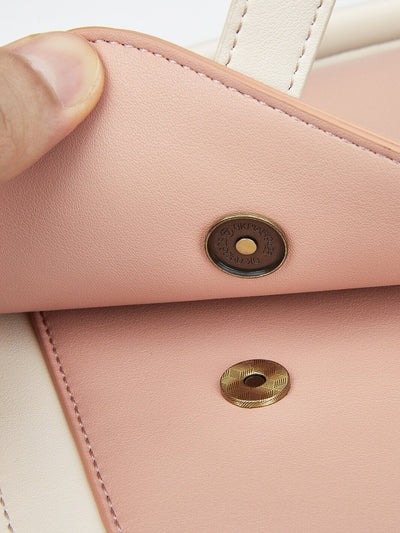 Satchel med Sløjfedetalje - Tidløs Elegance i Sort og Grå