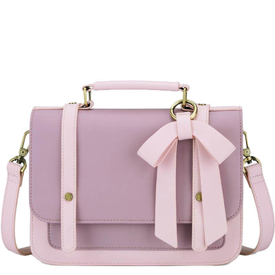 Satchel med Sløjfedetalje - Tidløs Elegance i Sort og Grå