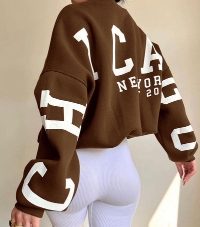 Komfortabel Oversized Sweater til Dame Trøje