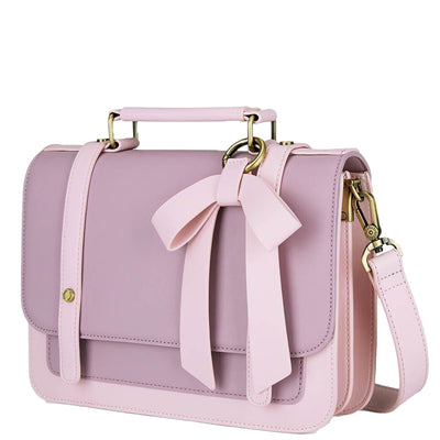 Satchel med Sløjfedetalje - Tidløs Elegance i Sort og Grå