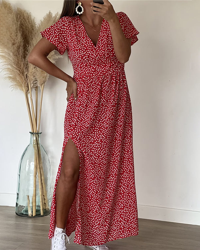 Eva™ | Maxi-jurk met speelse stippenprint – Zomerfavoriet