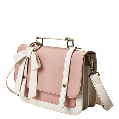 Satchel med Sløjfedetalje - Tidløs Elegance i Sort og Grå