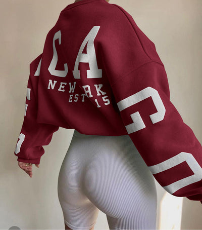 Komfortabel Oversized Sweater til Dame Trøje