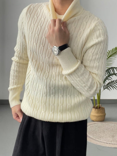 Simon | Herre uld rullekrave – varm rullekrave trøje til vinter