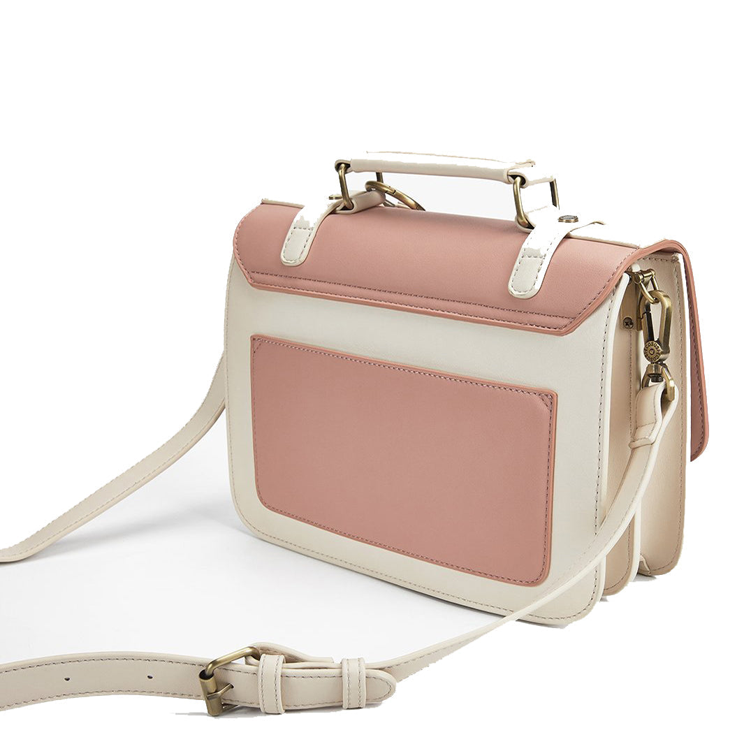 Satchel med Sløjfedetalje - Tidløs Elegance i Sort og Grå