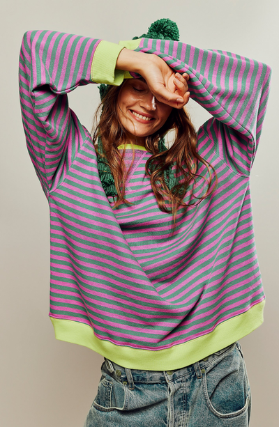 Mare - Oversized Sweater Striped Trøje