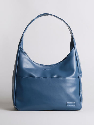Minimalistisk Vegan Læder Hobo Skuldertaske