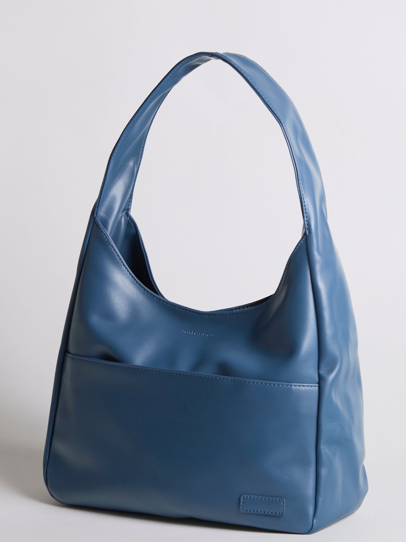 Minimalistisk Vegan Læder Hobo Skuldertaske