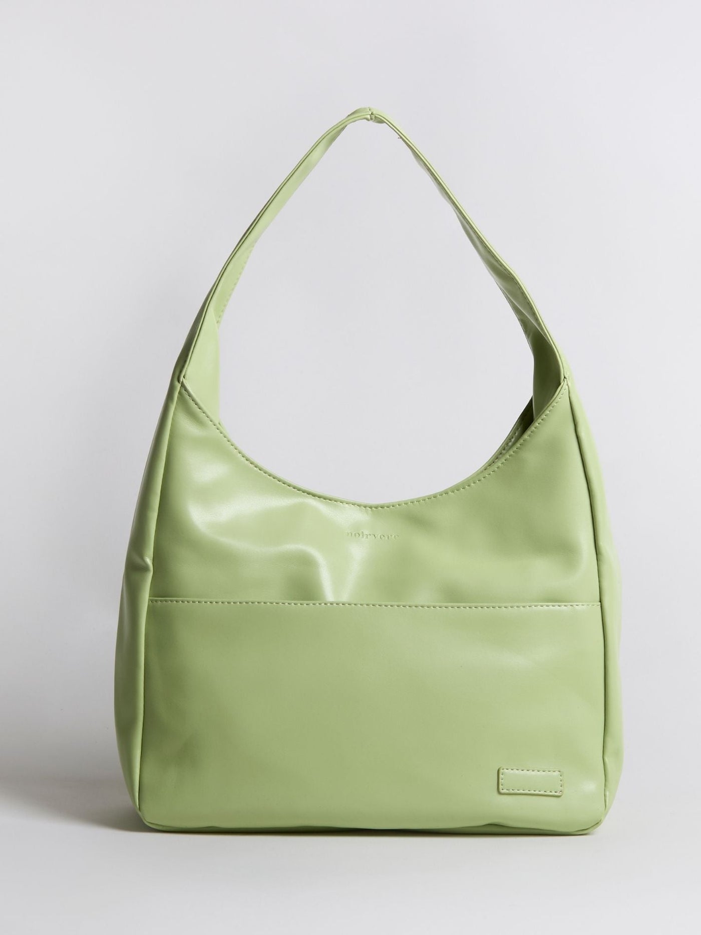 Minimalistisk Vegan Læder Hobo Skuldertaske