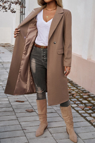 Elegant Blazer Dame Jakke med Knapper