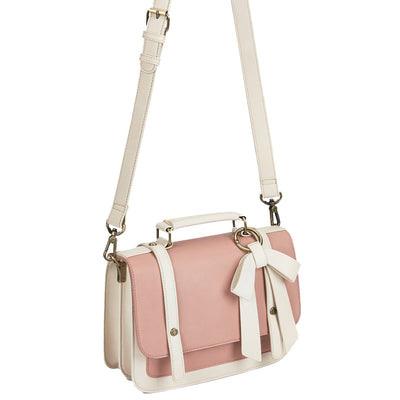 Satchel med Sløjfedetalje - Tidløs Elegance i Sort og Grå