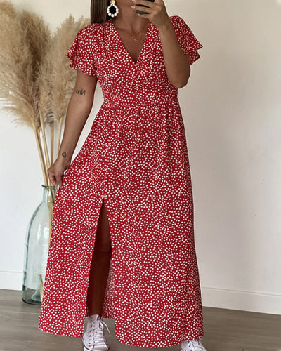 Eva™ | Maxi-jurk met speelse stippenprint – Zomerfavoriet