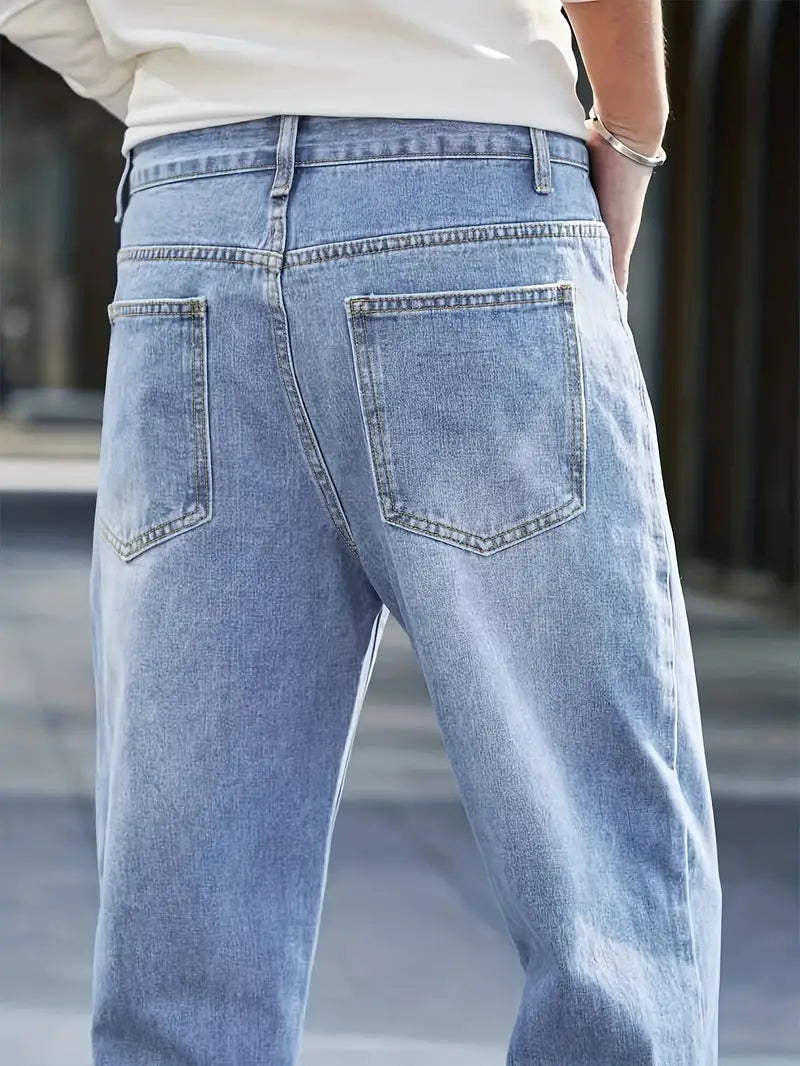 Jonah | Herre Denim Jeans Casual med Lige Ben Bukser Mænd
