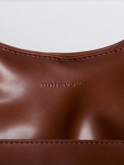 Minimalistisk Vegan Læder Hobo Skuldertaske
