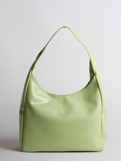 Minimalistisk Vegan Læder Hobo Skuldertaske