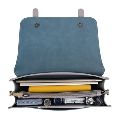 Satchel med Sløjfedetalje - Tidløs Elegance i Sort og Grå