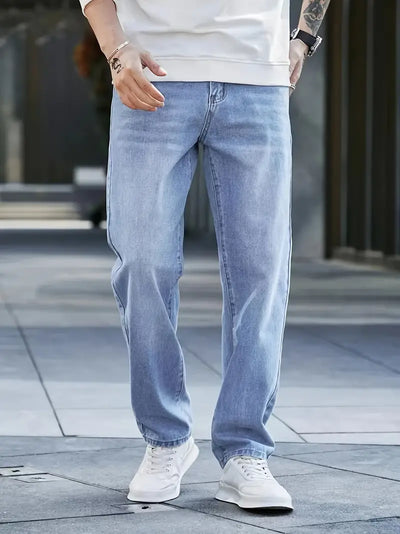 Jonah | Herre Denim Jeans Casual med Lige Ben Bukser Mænd