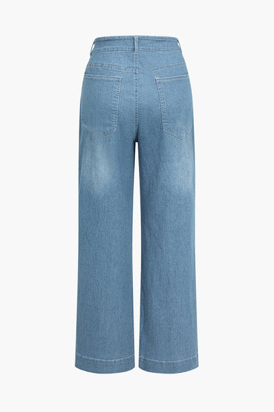 Marlit | Denim Jeans Bred Bukser Dame