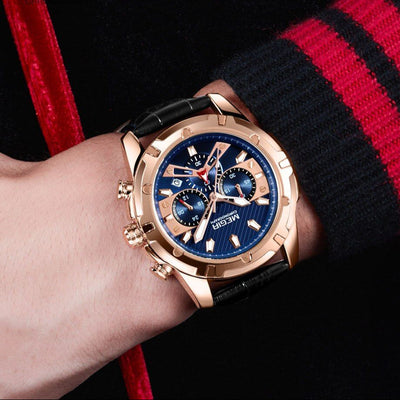 Luksus Militær Chronograf Sportsur