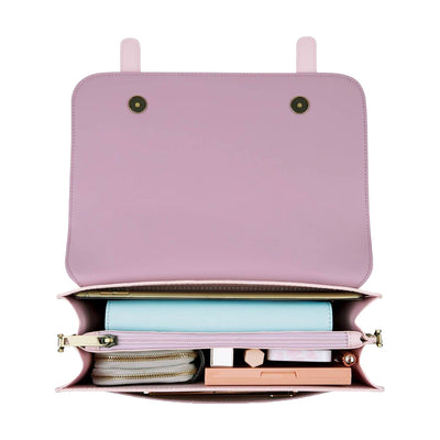 Satchel med Sløjfedetalje - Tidløs Elegance i Sort og Grå