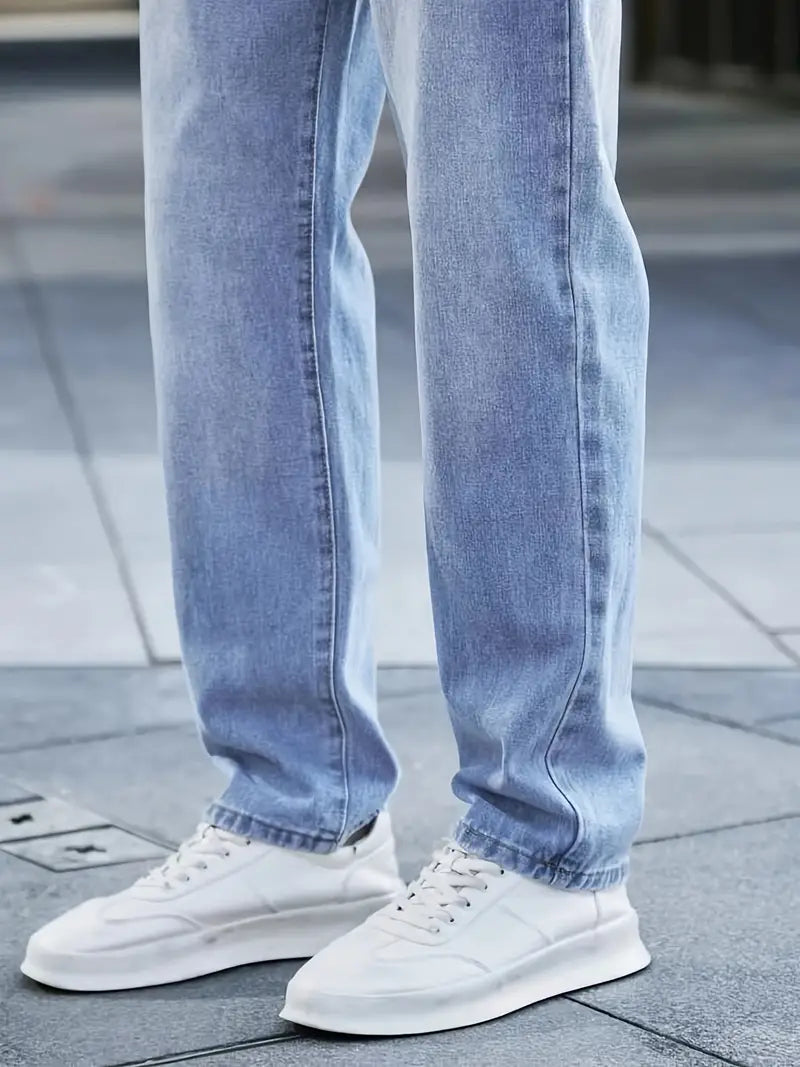 Jonah | Herre Denim Jeans Casual med Lige Ben Bukser Mænd
