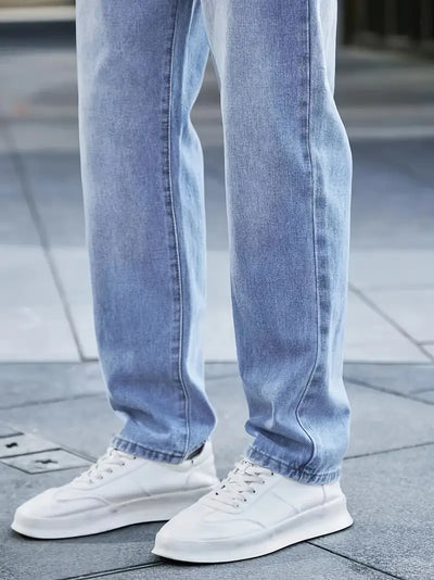 Jonah | Herre Denim Jeans Casual med Lige Ben Bukser Mænd