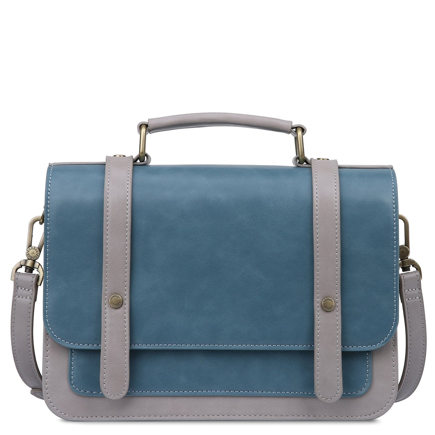 Satchel med Sløjfedetalje - Tidløs Elegance i Sort og Grå