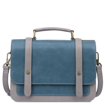 Satchel med Sløjfedetalje - Tidløs Elegance i Sort og Grå