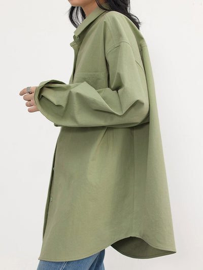 Mara - Oversized Dame Bluse Casual Elegant og Alsidig