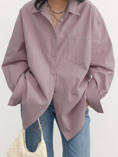 Mara - Oversized Dame Bluse Casual Elegant og Alsidig