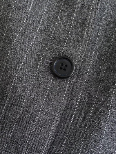 Jana | Klassisk oversized grå pinstripe blazer med to knapper Blazer Til Dame