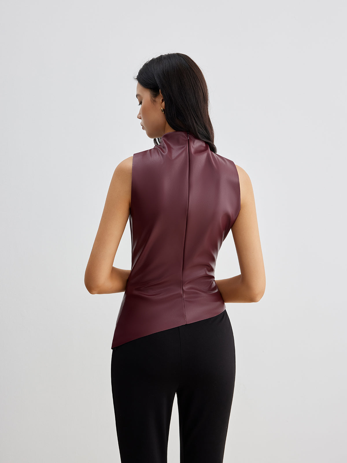 Marousha | Top Faux Leather Tank Top Dame