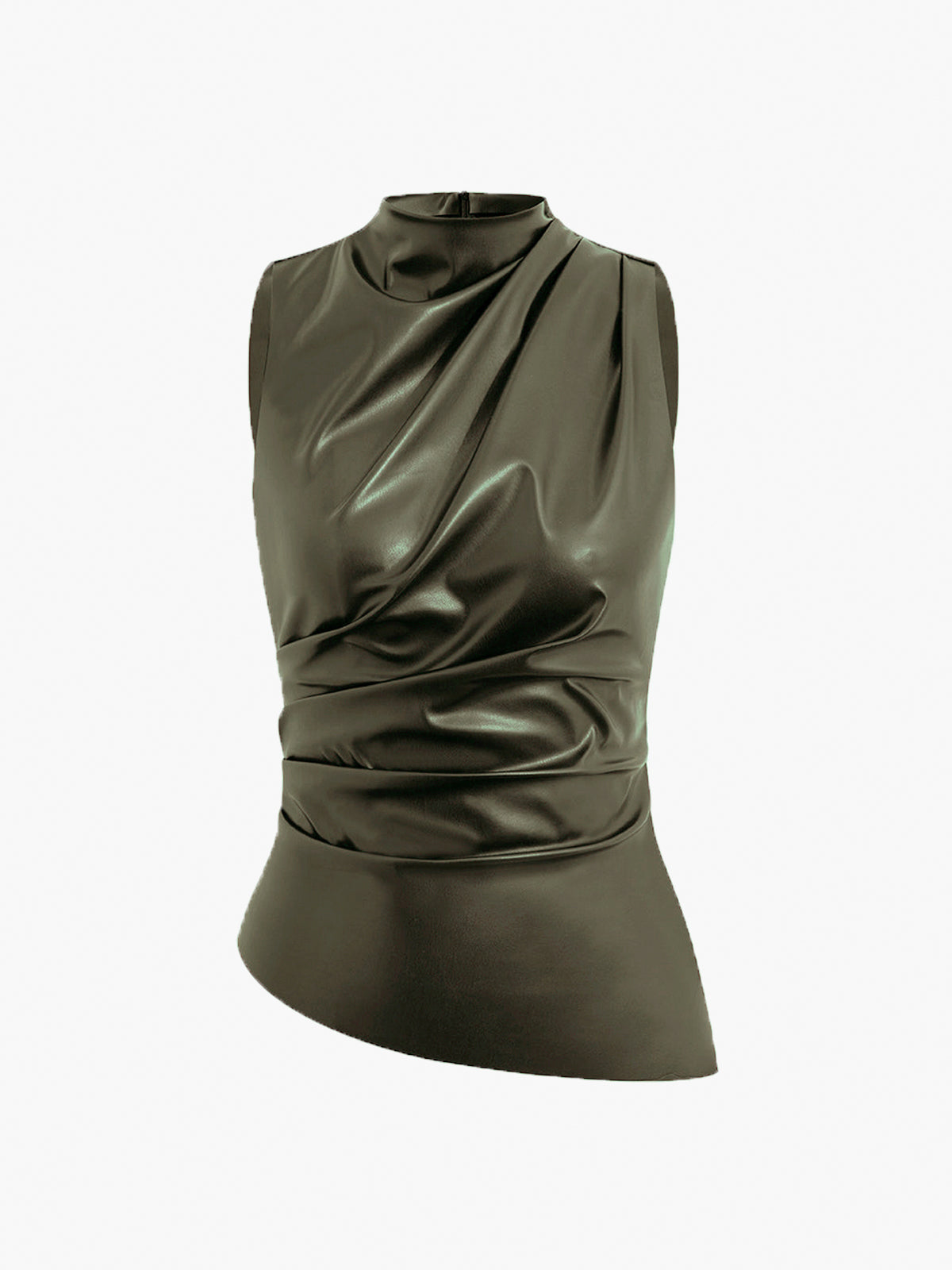Marousha | Top Faux Leather Tank Top Dame