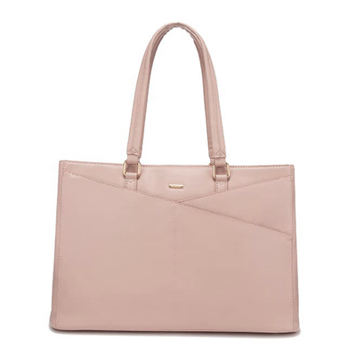 Elegant Borsa Tote i Lilla Læder til Laptop