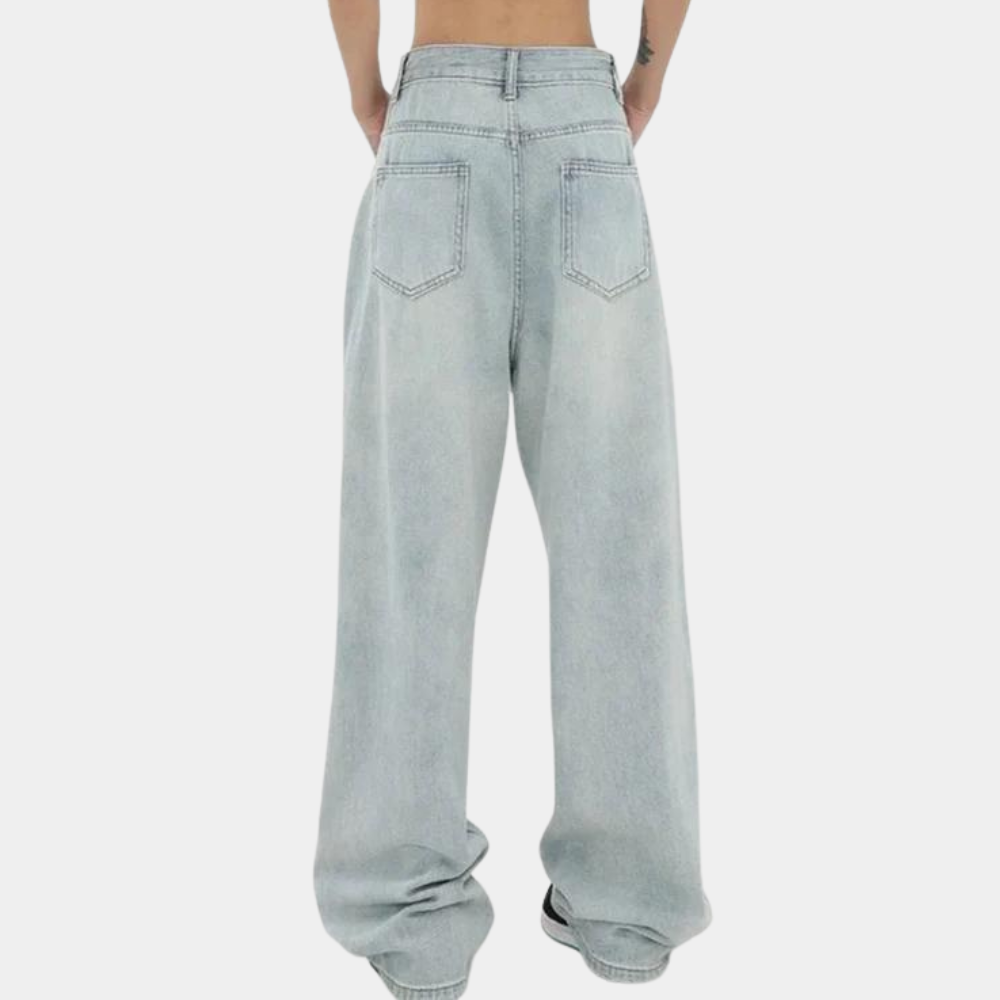 Evangeline™ Denim Jeans Baggy Bukser Dame