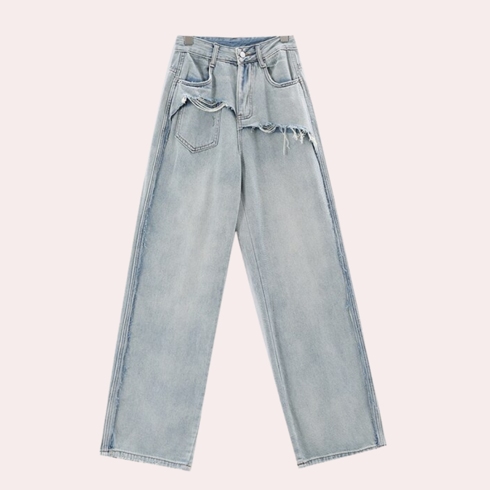 Evangeline™ Denim Jeans Baggy Bukser Dame