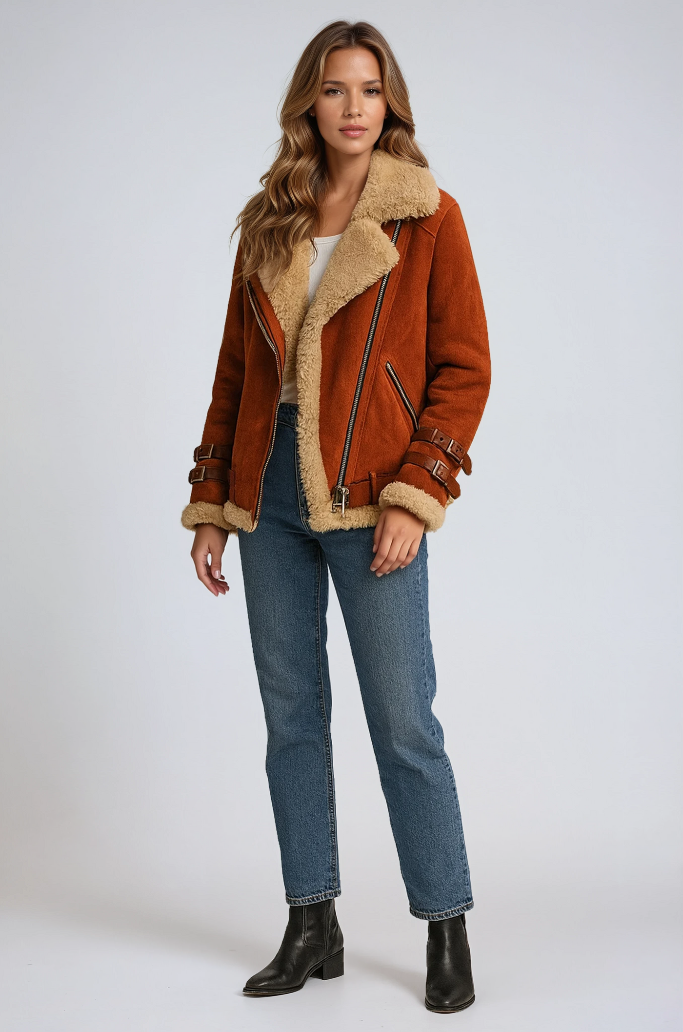 Mara - Vinterjakke Dame med Faux Fur Foring Jakke