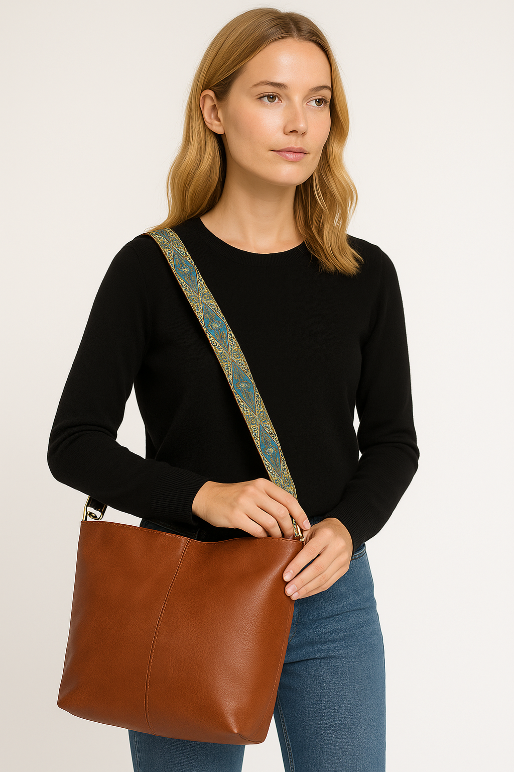 Chelsey Vintage Charme – Vintage Læder Skuldertaske