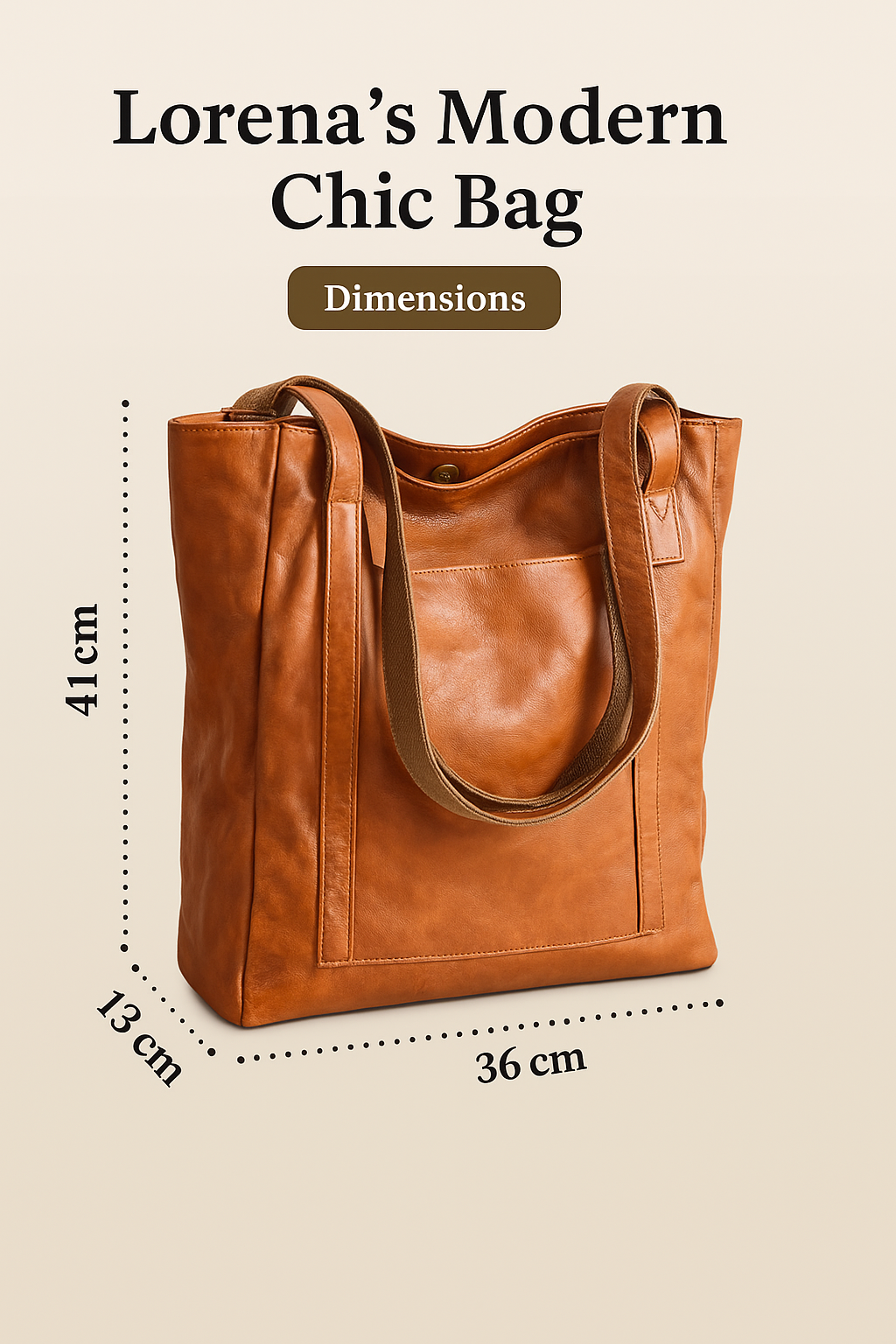 Lorraine's Modern Chic | Elegant Lædertaske