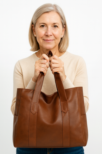 Marthas Tidløse Elegance – Klassisk Læder Skuldertaske til Damer